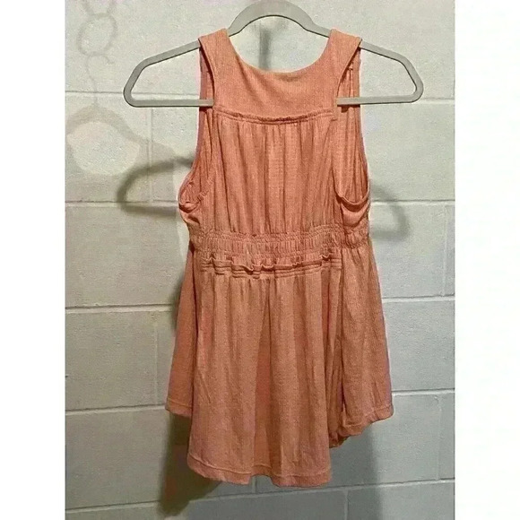 Free People Women's Beach Bound Tank Top XS  Orange Pink Sand Boho Feminine Sexy - Picture 5 of 10